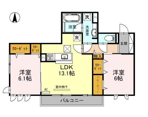シェモワ　A棟  間取り