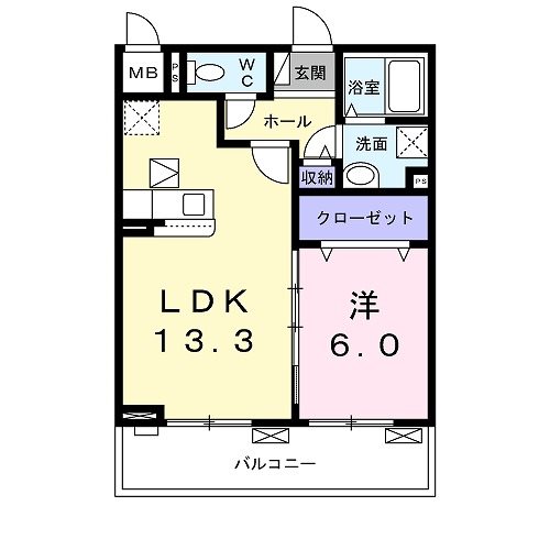 エスポワールⅣ 間取り