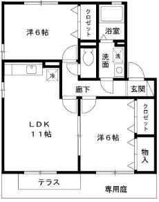 アドラブール岩井 間取り