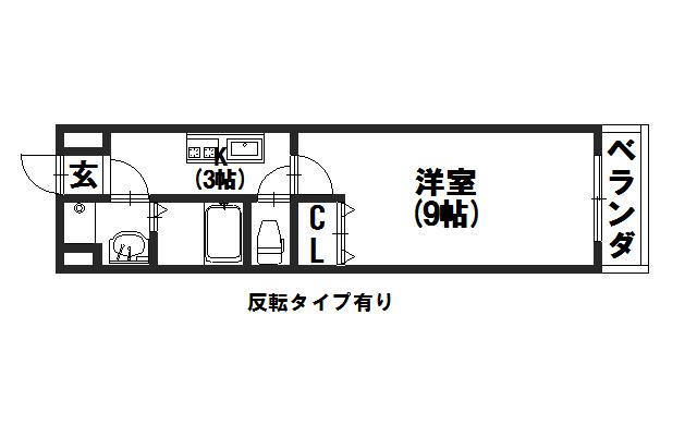 エリーフラッツ桂南 間取り
