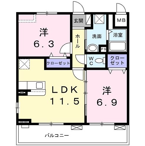 エスポワールⅣ 間取り