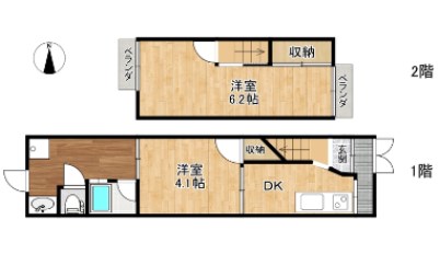 久世中久世町４丁目59-10貸家 間取り