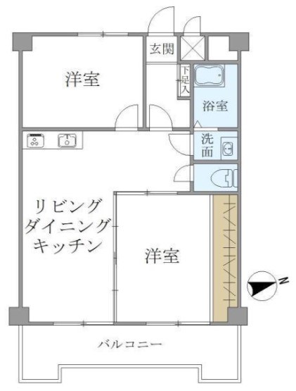 アクエルド長岡京     間取り