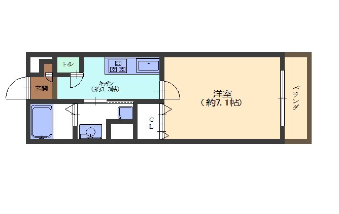 セジュールUMEDA 間取り
