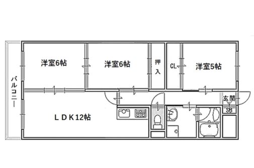 オーセント長岡京 間取り