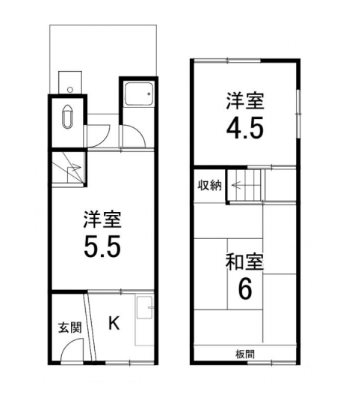 森本町下森本40-74貸家 間取り