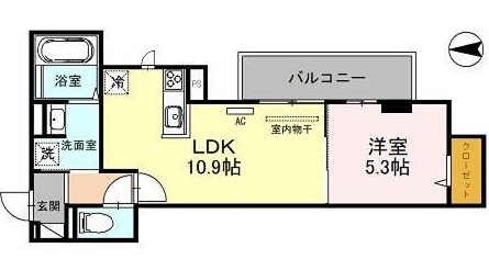 Ｄ－ＲＯＯＭ桂川 間取り