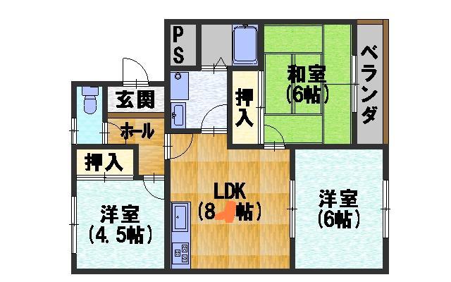 カーサIKUSHIMA 間取り