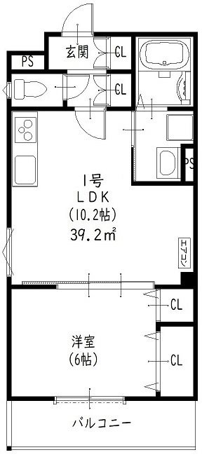 クリエオーレ滝ノ町 間取り
