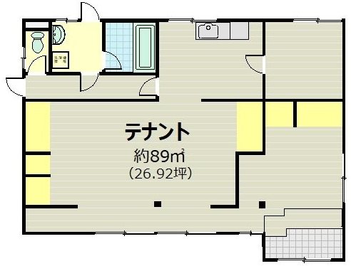 久世大築町貸倉庫 兼 事務所 間取り