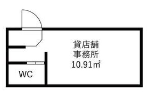 グランシャリオ長岡京　1F事務所 間取り