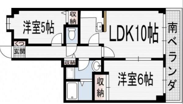 スカイビュー東土川 間取り