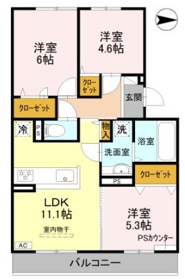 サウス・レジデンス菱川 間取り