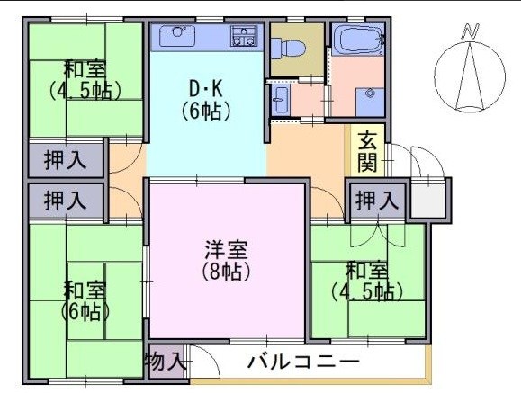 メゾン神足6棟 間取り