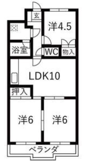 ニューシャトー長岡 間取り