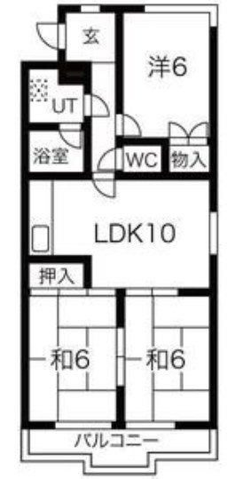 ニューシャトー長岡 間取り