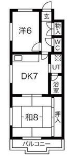 京都府長岡京市久貝２丁目7-18 間取り