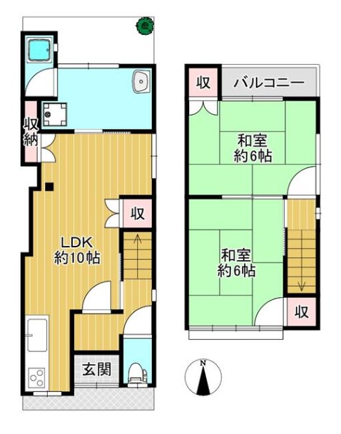 森本町下森本47-15貸家 間取り
