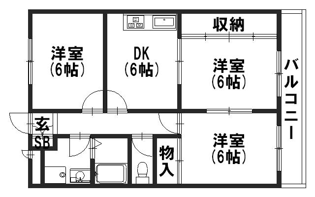 パレ　アンソレイエ 間取り