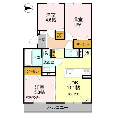 サウス・レジデンス菱川 間取り