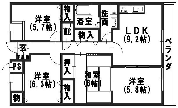 エスポワールKyo 間取り