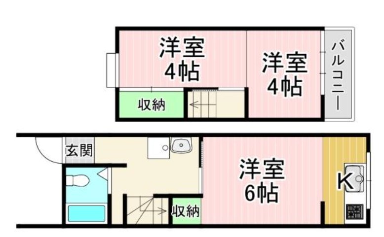 久我御旅町4-184貸家 間取り