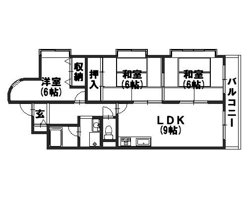 ベルベデール向日町 間取り