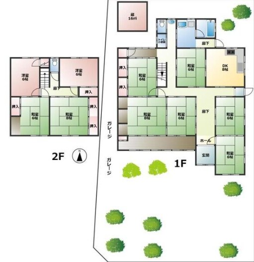 久世上久世町198-1戸建 間取り
