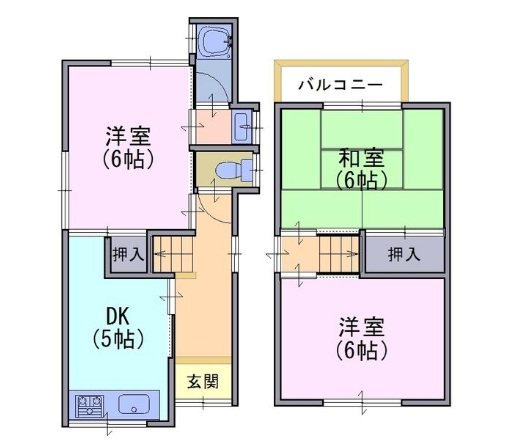 森本町藪路47-18　貸家 間取り