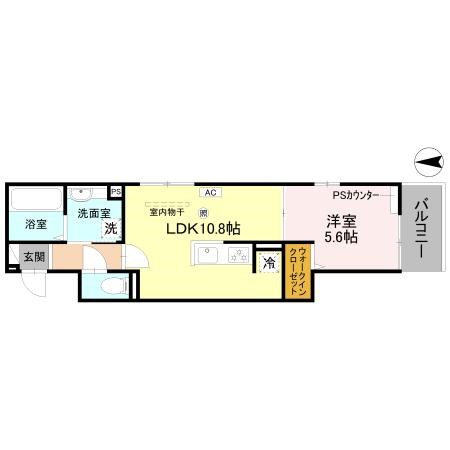 GRAMM殿城 間取り