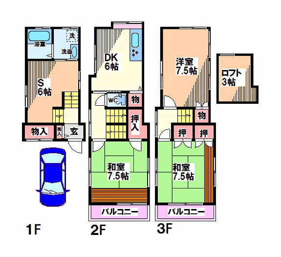 東京都国分寺市西恋ヶ窪２丁目 間取り