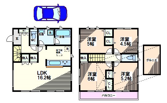 Kolet府中西原 間取り