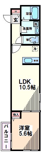 東京都国立市谷保 間取り