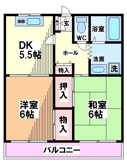 東京都府中市武蔵台３丁目 間取り