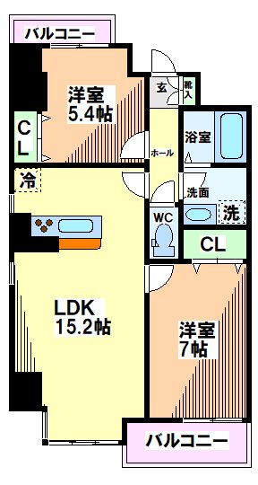 東京都国立市東１丁目 間取り