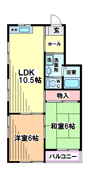 東京都国分寺市光町１丁目 間取り