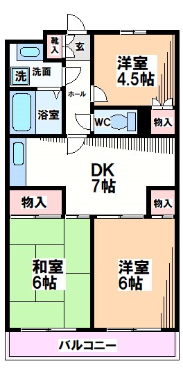 東京都国分寺市富士本２丁目 間取り