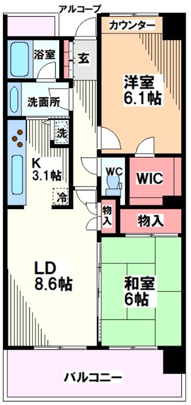 東京都立川市富士見町１丁目 間取り