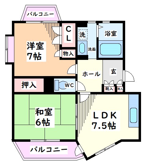 東京都立川市錦町４丁目 間取り