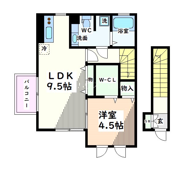 東京都日野市日野本町７丁目 間取り