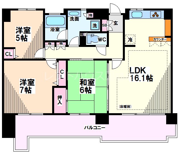 東京都国分寺市西元町１丁目 間取り