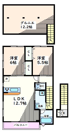 東京都日野市万願寺３丁目 間取り