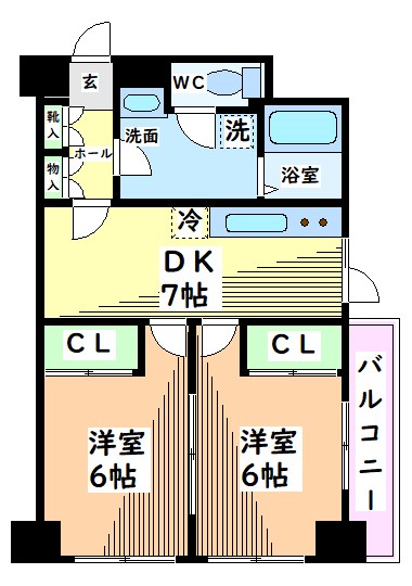 東京都立川市曙町２丁目 間取り