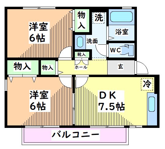 東京都日野市東豊田２丁目 間取り