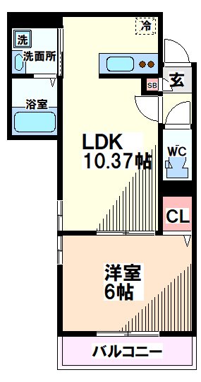 東京都国立市谷保 間取り