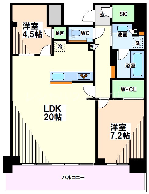 東京都立川市曙町２丁目 間取り