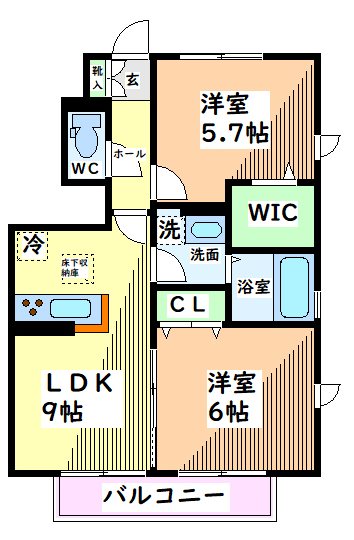 東京都日野市東豊田２丁目 間取り