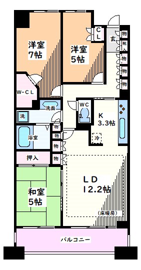 東京都日野市多摩平５丁目 間取り