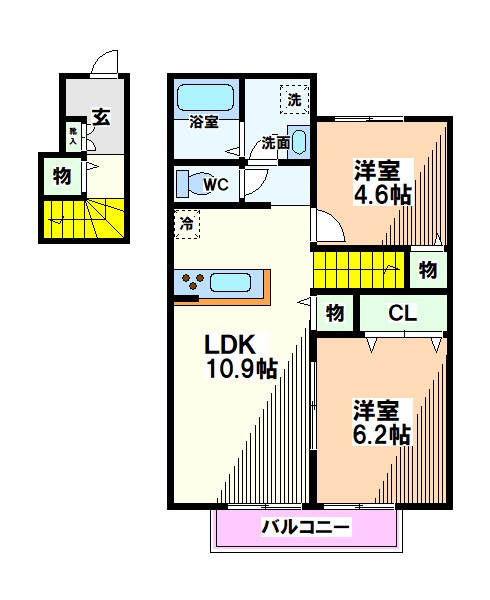 東京都小平市上水本町３丁目 間取り