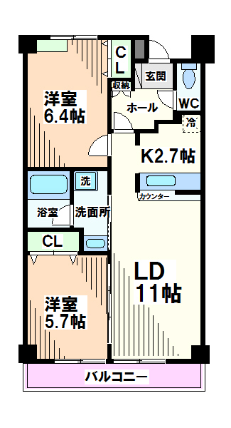 東京都国分寺市西恋ヶ窪１丁目 間取り